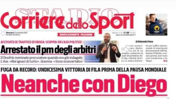 RASSEGNA STAMPA, Le prime pagine dei quotidiani