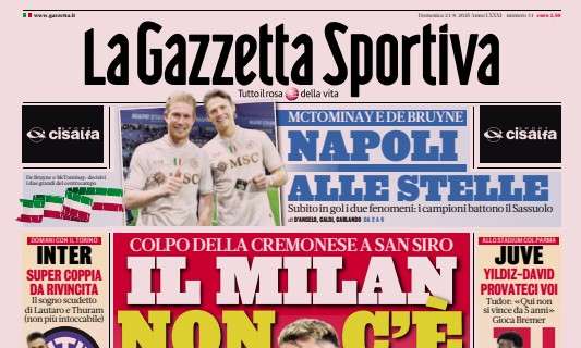 Rassegna stampa, ecco le prime pagine dei quotidiani sportivi