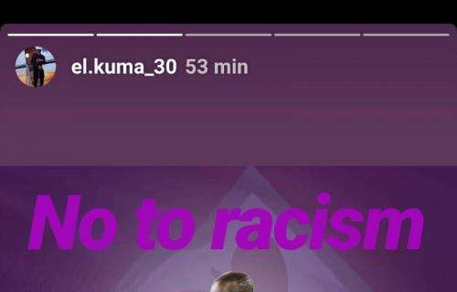 FOTO, Babacar sui social: "No to racism"