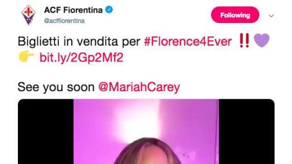 VIDEO, Mariah Carey chiama a raccolta Firenze