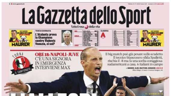 RASSEGNA STAMPA, Le prime pagine dei quotidiani