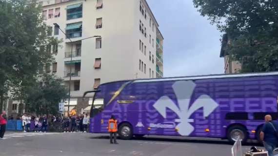 La Fiorentina è arrivata al Franchi. Che entusiasmo per Kean