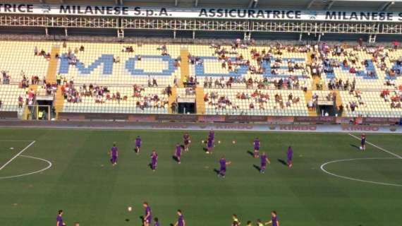 VIDEO FV, Viola in campo per il riscaldamento