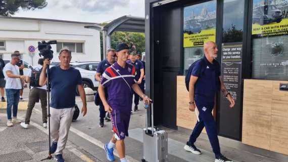 Le immagini della Fiorentina in partenza da Peretola per Kosice: inizia la stagione viola, senza Beltran 