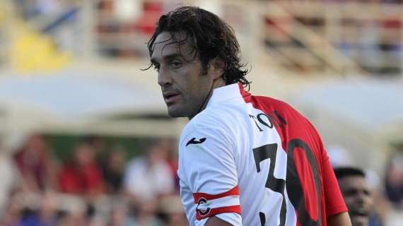 FIORE-CATANIA 1-0, Entra in campo Luca Toni