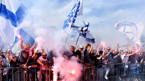 EMPOLI, Circa un migliaio di tifosi azzurri al Franchi