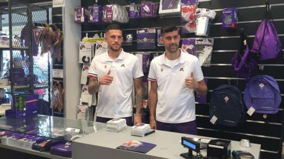 FOTO FV, Biraghi-Benassi al viola store Stadio