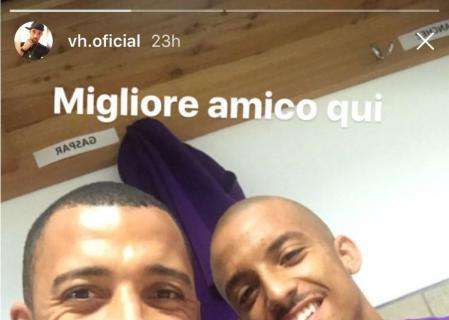 FOTO, Vitor Hugo a Gaspar: "Migliore amico qui"