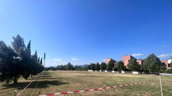 FOTO, Viola Park: terminato il parcheggio temporaneo