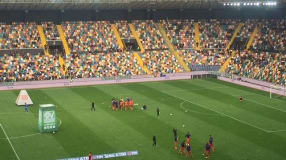 FOTO FV, Viola in campo per il riscaldamento