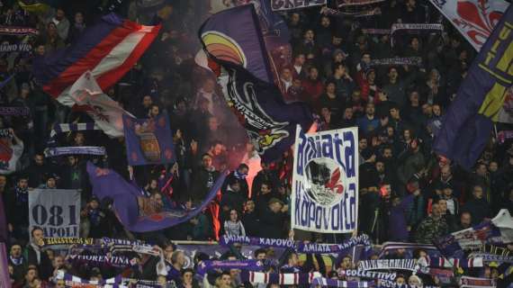 STADIO, Auto e moto in corteo: Firenze per la Viola