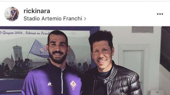 FOTO, Il Cholo Simeone in visita alla Fiorentina