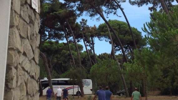 FOTO FV, Viola arrivati allo Stadio dei Pini di Viareggio