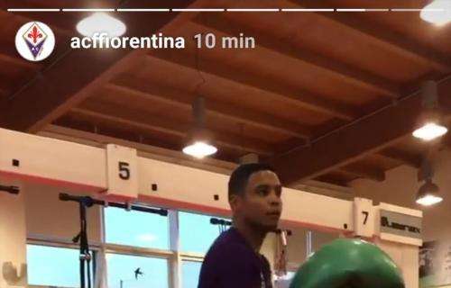 FOTO, Muriel si allena in palestra al Centro Sportivo