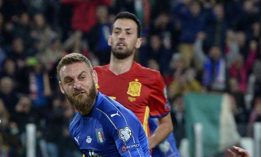 ITA-SPA 1-1, Follia di Buffon. Pareggia De Rossi