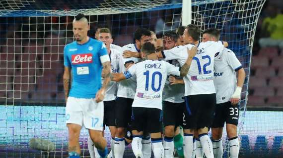 NAPOLI-ATALANTA, Passano gli ospiti: 1-2 al S. Paolo