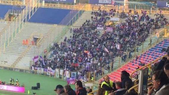 FOTO FV, I 1700 tifosi viola oggi al Dall'Ara