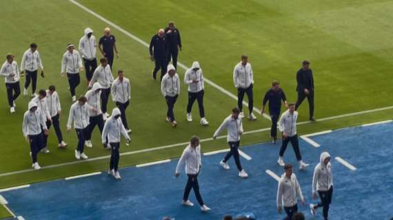 Leicester-Fiorentina, viola in campo per il sopralluogo: le immagini