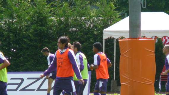 FIORENTINA, Allenamento tra palestra e campo