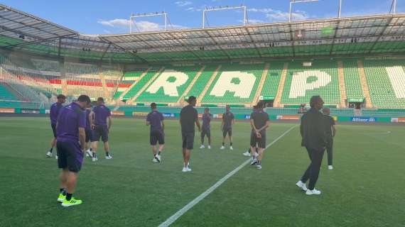 FOTO FV, La squadra viola è arrivata all'Allianz Stadion