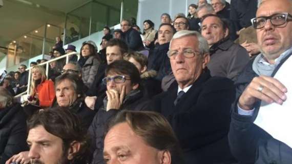 FOTO FV, Il ct Conte con Marcello Lippi in tribuna