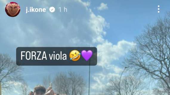 IKONÉ, Scherza con i tifosi ai campini: "Forza viola"