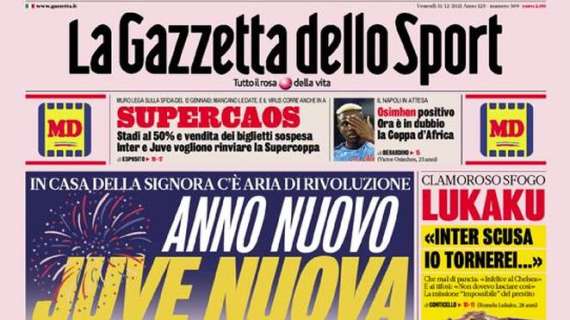 RASSEGNA STAMPA, Le prime pagine dei giornali