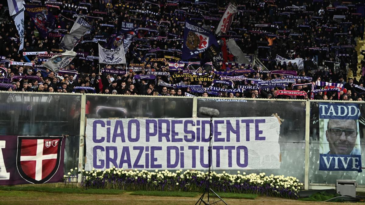 L'omaggio del Franchi a Commisso. Contro il Como anche la famiglia presente