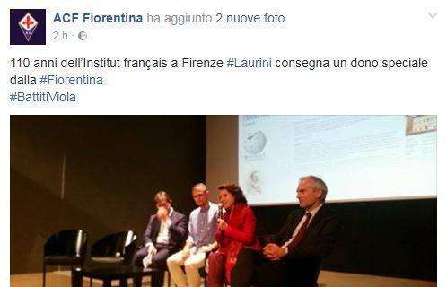 LAURINI, Regalo speciale all'Institut français a Firenze