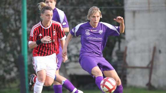 Elisabet Spina in azione con il Milan - foto Federico De Luca