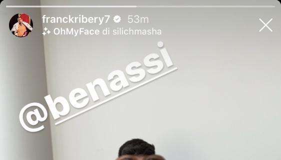FOTO, Ribery a Benassi: “Forza Fratello!”