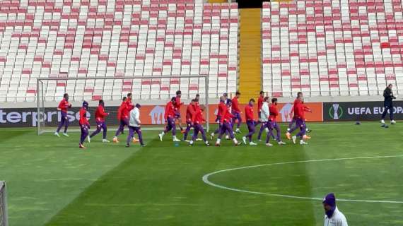 FOTO-VIDEO FV, Fiorentina in campo per la rifinitura