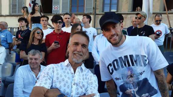 FOTO FV, Biraghi e Batistuta insieme in S. Croce