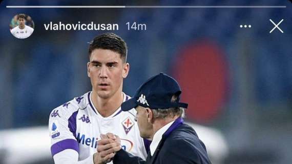 FOTO, Anche Vlahovic saluta Iachini: "Grazie per tutto"