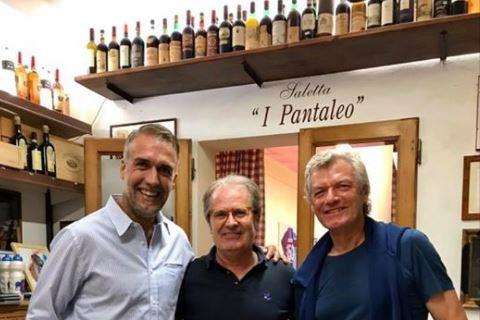 FOTO, Batistuta e Antognoni a cena a Firenze