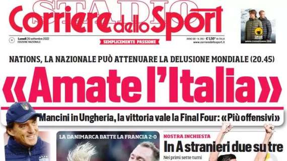 RASSEGNA STAMPA, Le prime pagine dei giornali