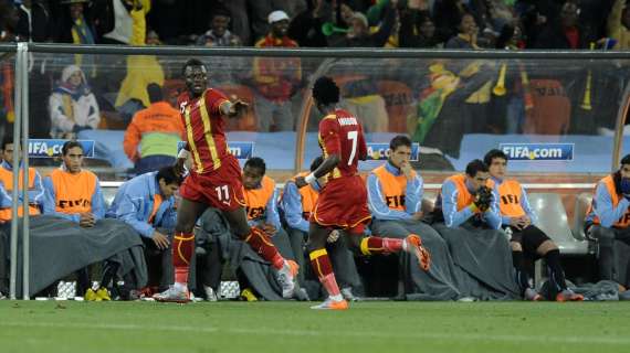 URUGUAY-GHANA, Africani in vantaggio all'intervallo