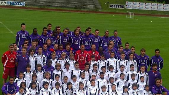 CORTINA, Foto di gruppo con il "Fiorentina Camp"