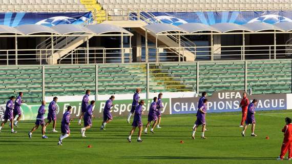 FIORENTINA, Lavoro tattico questa mattina