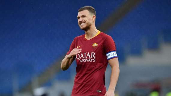 FIO-ROM 4-1, Rosso a Dzeko: giallorossi ora in 10