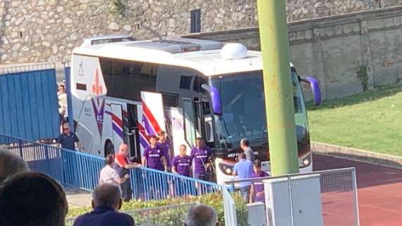 FOTO FV, La Fiorentina arriva allo stadio Mariotti