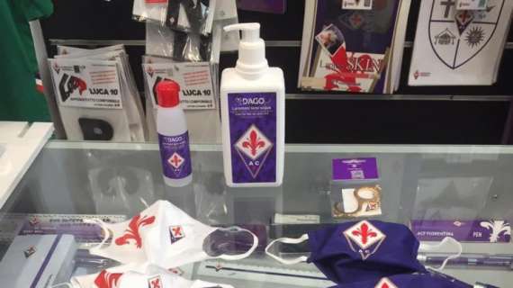 FOTO, Ecco le mascherine e il gel della Fiorentina
