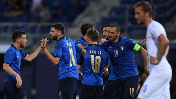 ITALIA-REP. CECA, Finisce 4-0 l'amichevole a Bologna