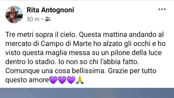 FOTO, Lady Antognoni e la 10: "3 metri sopra il cielo"