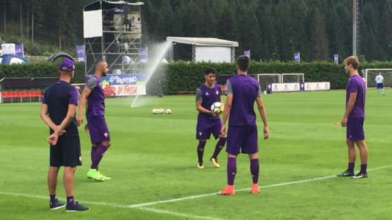 VIDEO FV, Viola in campo per il riscaldamento