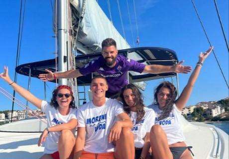 MILENKOVIC, Vacanze a tinte viola in Croazia: la foto