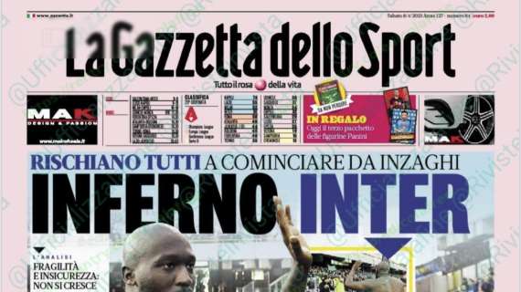 RASSEGNA STAMPA, Le prime pagine dei giornali