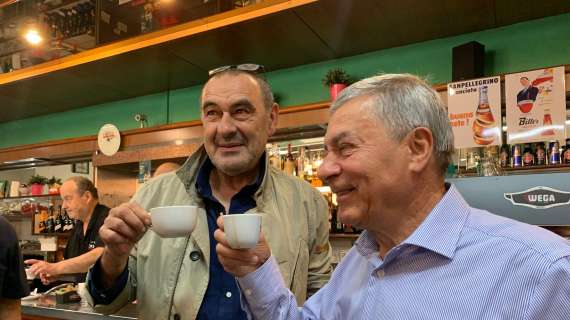 FOTO-VIDEO FV, Un caffè con Sarri a Figline: l'iniziativa