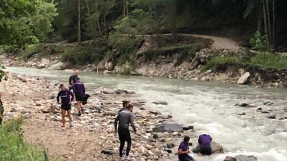 FOTO FV, Scarico post-allenamento al fiume Avisio