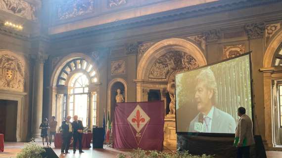 La Fiorentina della Coppa Italia del '75 festeggiata a Palazzo Vecchio